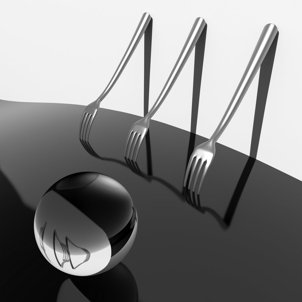 Ball and Forks Poster och Canvastavla