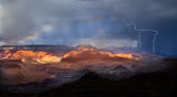 Lightning and Rainbow Meeting Poster och Canvastavla