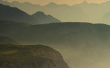 Evening sun at the Dolomites Poster och Canvastavla