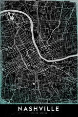 NASHVILLE Poster och Canvastavla