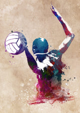 Water polo sport art Poster och Canvastavla