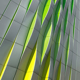 Green and yellow bulge Poster och Canvastavla