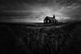 Iceland Black Church Poster och Canvastavla