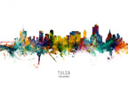 Tulsa Oklahoma Skyline Poster och Canvastavla