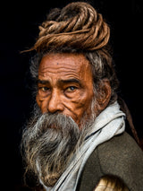 Portrait of a Sadhu... Poster och Canvastavla