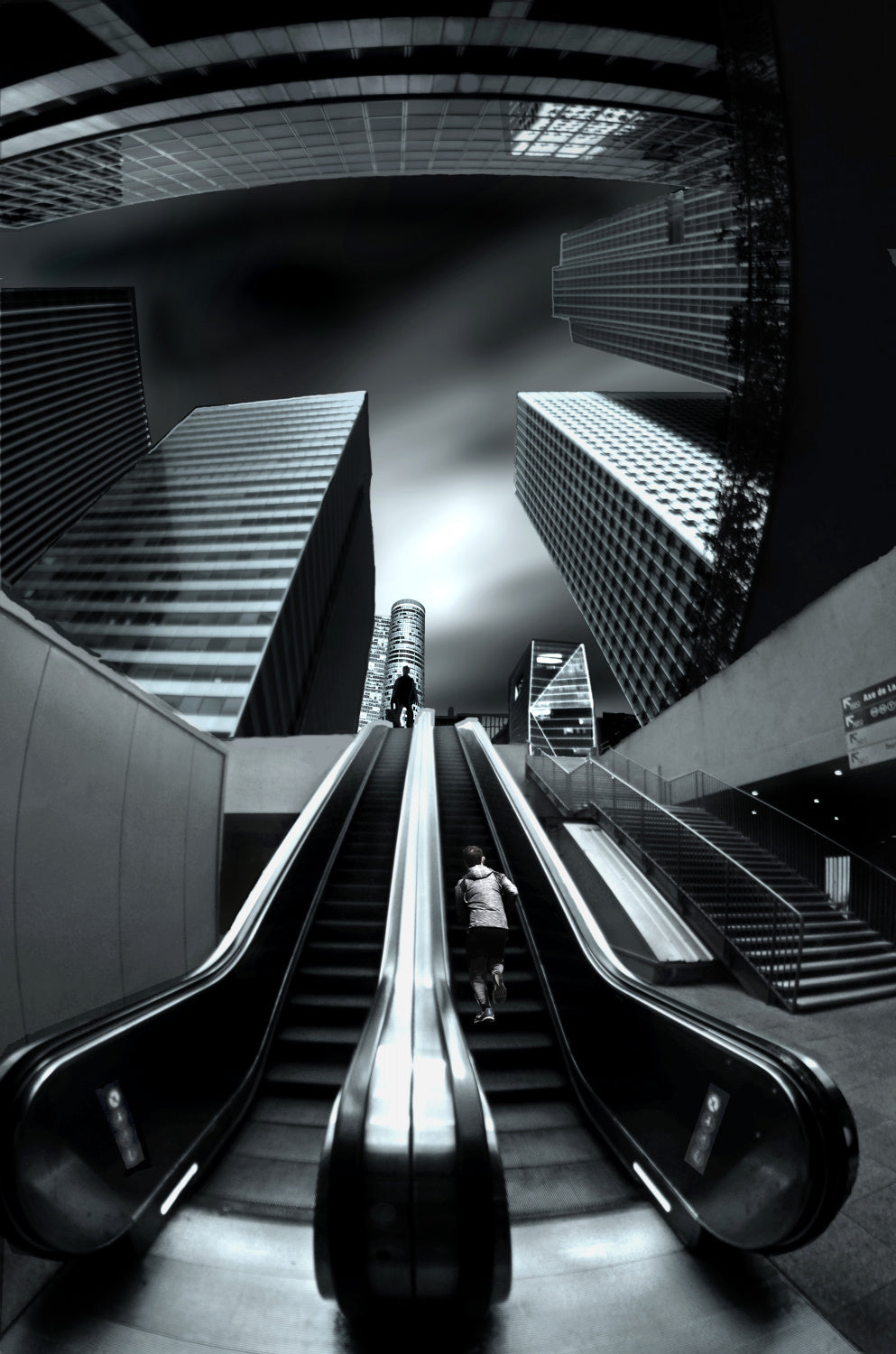 escalator to hell Poster och Canvastavla