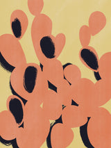 Orange Cactus Silhouette Poster och Canvastavla