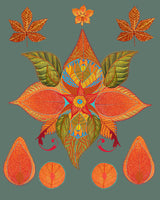 Inventive Leaves Poster och Canvastavla