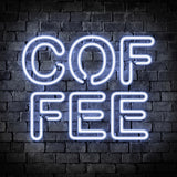 Neon Coffee Poster och Canvastavla