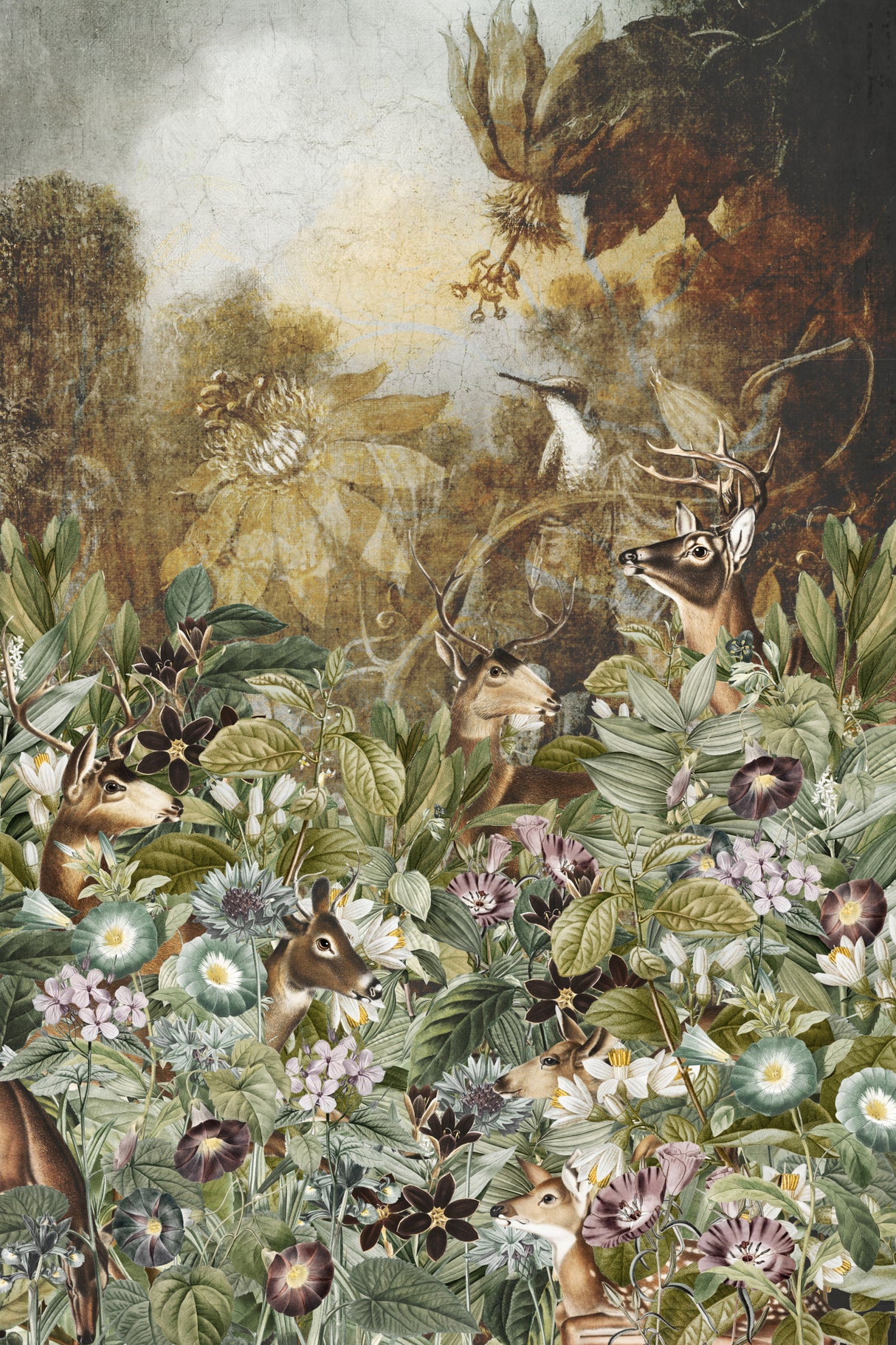 Bevy of Deer (Collective Nouns) Poster och Canvastavla