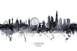London England Skyline Poster och Canvastavla