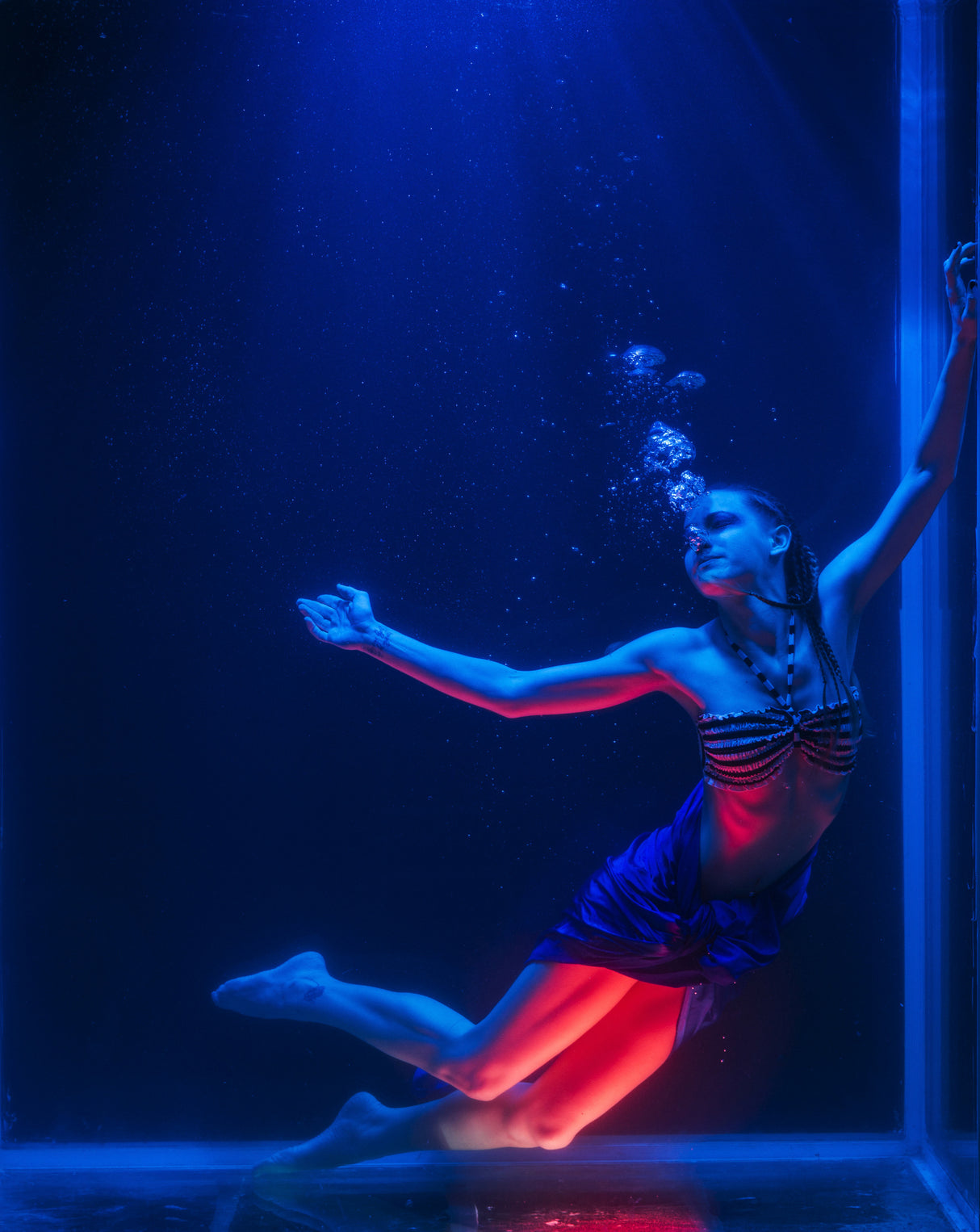 underwater artistic portrait shooting Poster och Canvastavla
