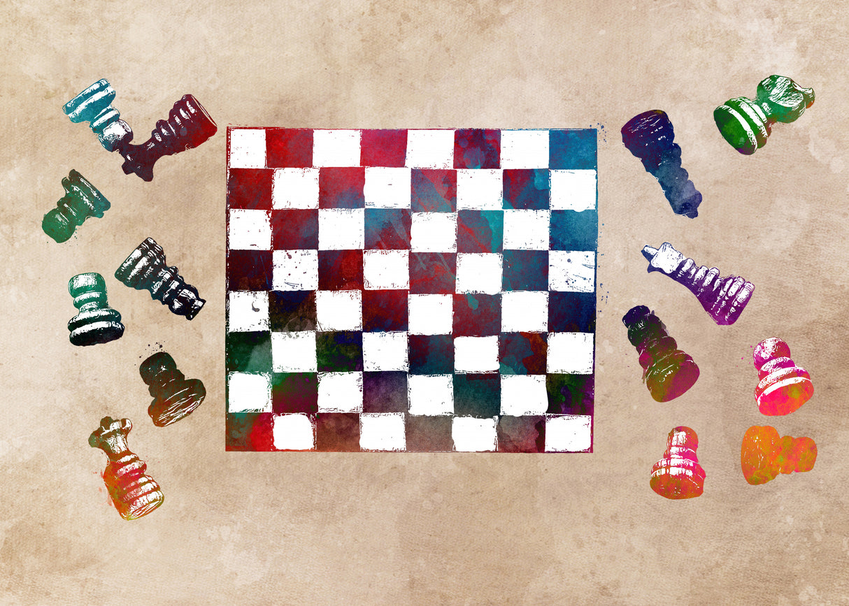 Chess Sport Art 4 Poster och Canvastavla