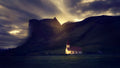 By the mountain Poster och Canvastavla
