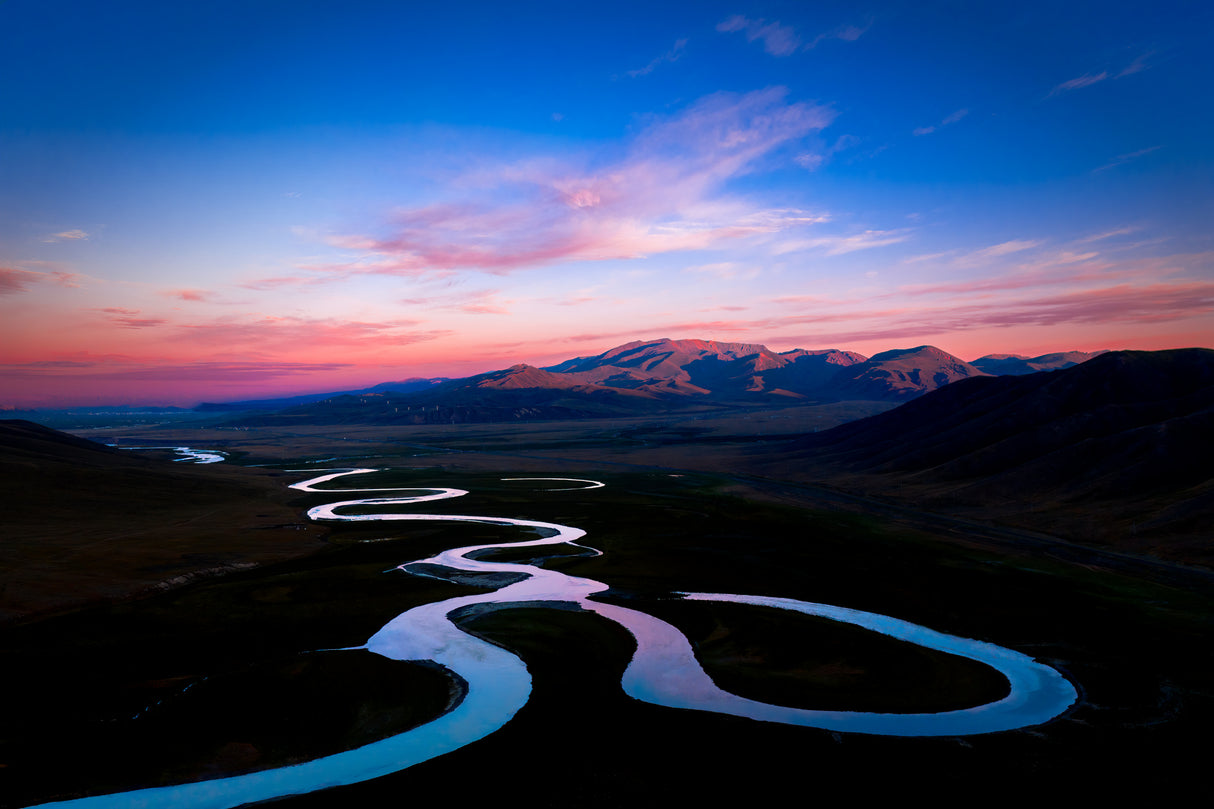 The setting sun Poster och Canvastavla