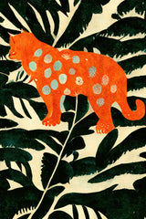 Tiger In The Jungle Poster och Canvastavla