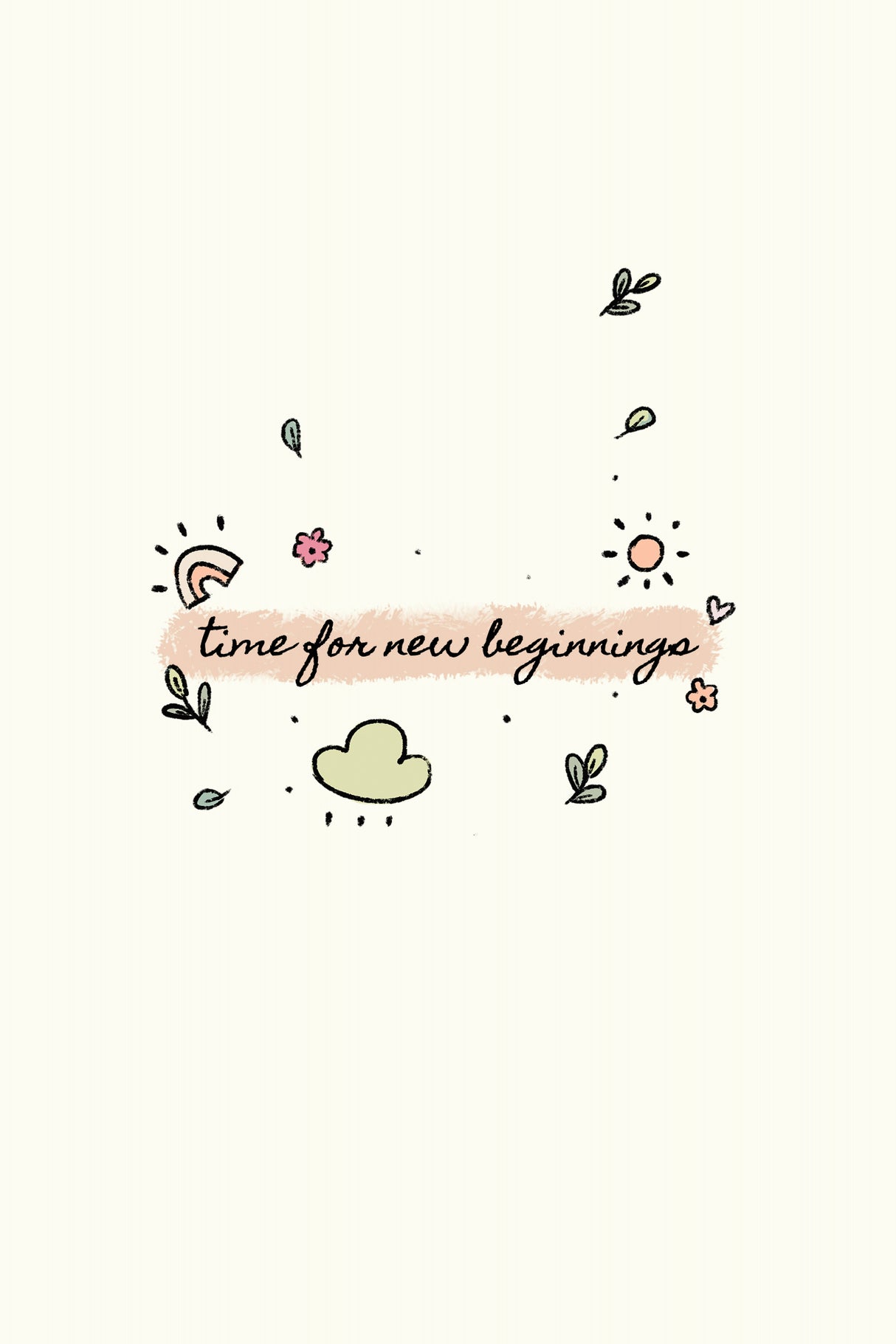 New year new beginning Poster och Canvastavla