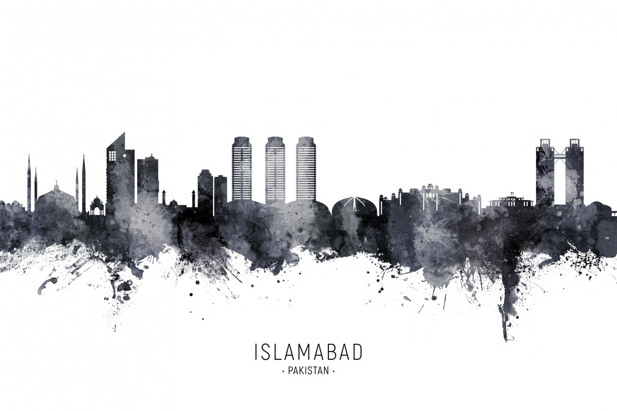 Islamabad Pakistan Skyline Poster och Canvastavla