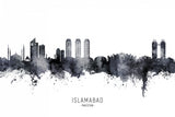Islamabad Pakistan Skyline Poster och Canvastavla