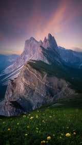 Garland under the mountain Poster och Canvastavla