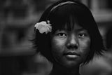 girl with flower Poster och Canvastavla