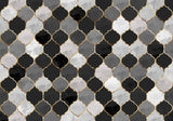 Moroccan wall mural grey gold Poster och Canvastavla