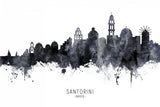 Santorini Skyline Poster och Canvastavla