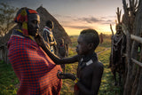 Ethiopian Karo tribes Poster och Canvastavla
