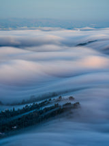 The City Lost in the Cloud Waves Poster och Canvastavla