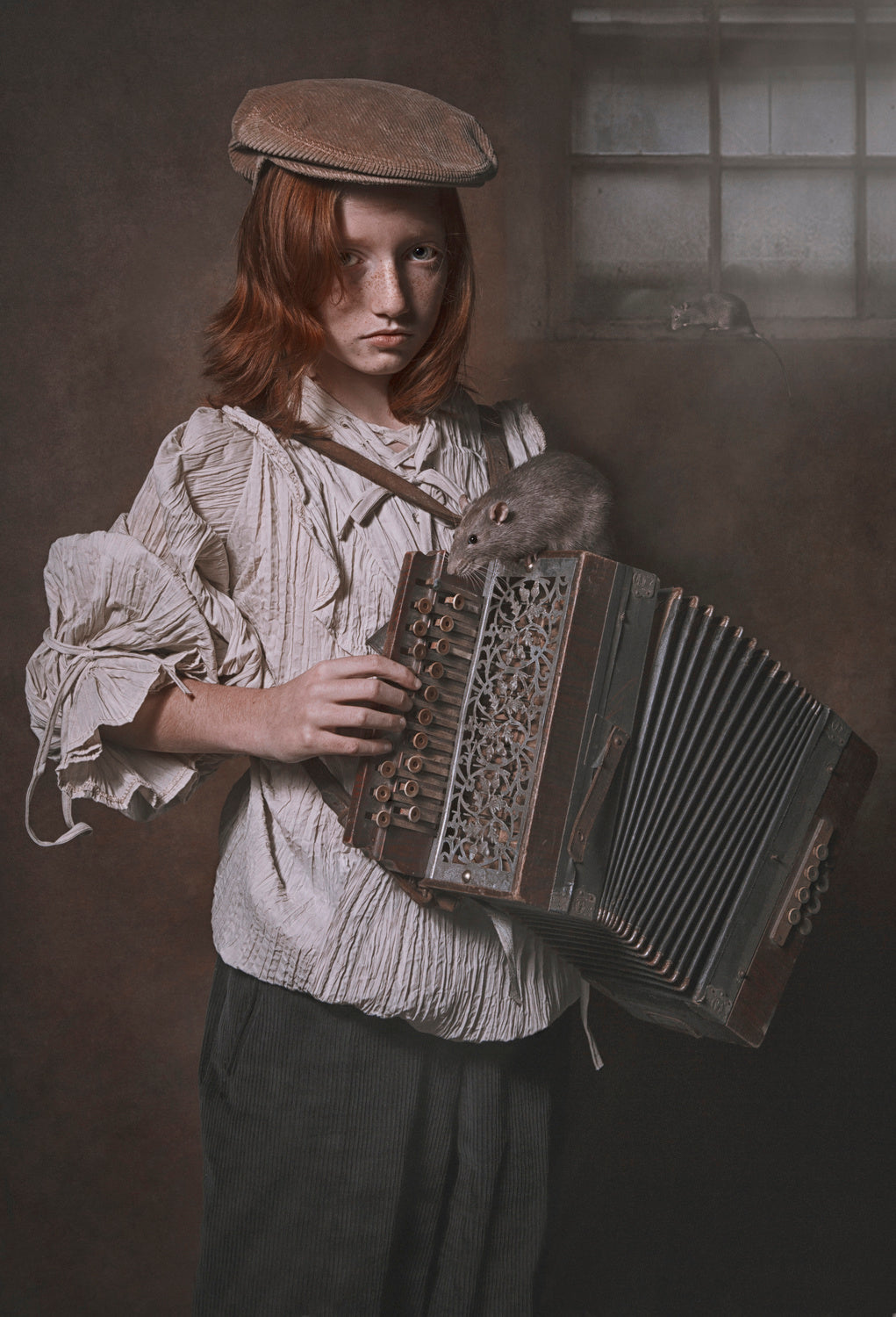 Accordion Boy Poster och Canvastavla
