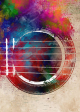 Guitar music art 4 Poster och Canvastavla