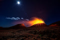 Lava flow with the moon Poster och Canvastavla