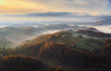Autumn morning Poster och Canvastavla