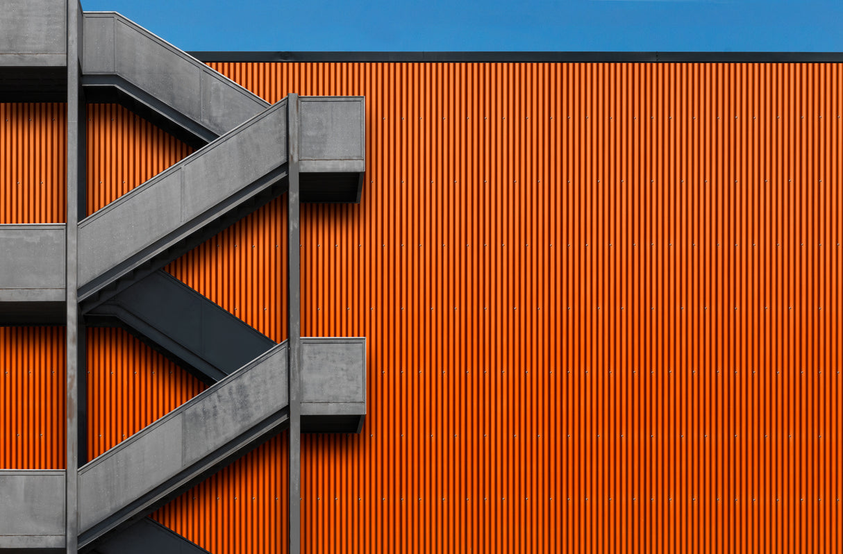 Orange Abstraction Poster och Canvastavla