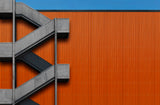 Orange Abstraction Poster och Canvastavla