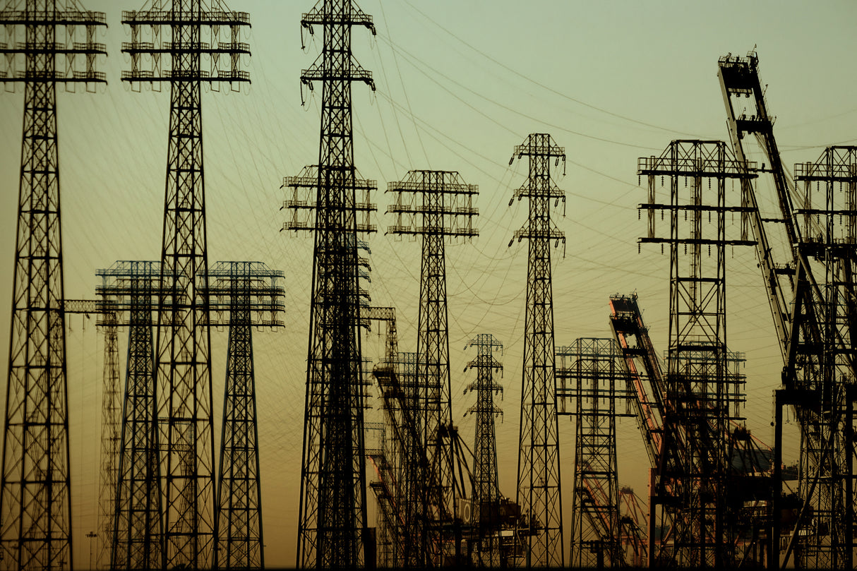 Electric Pylons Poster och Canvastavla
