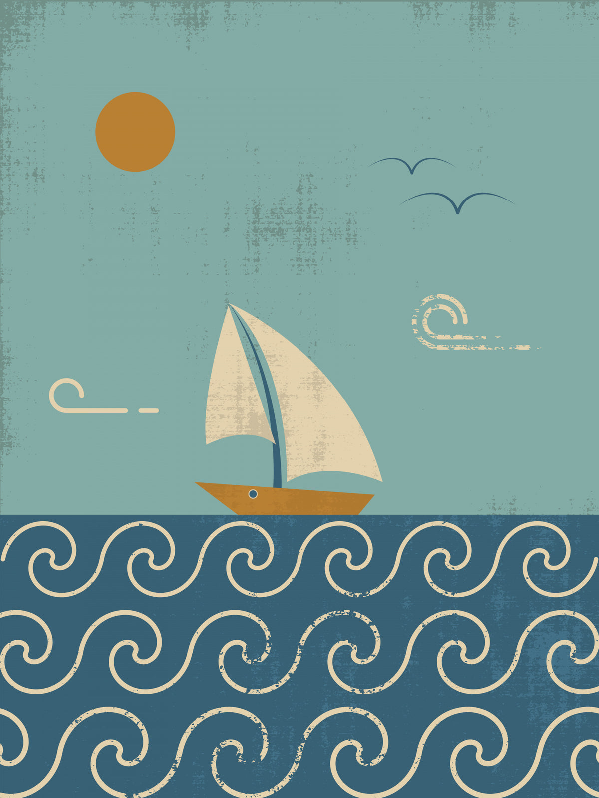 Boat Poster och Canvastavla