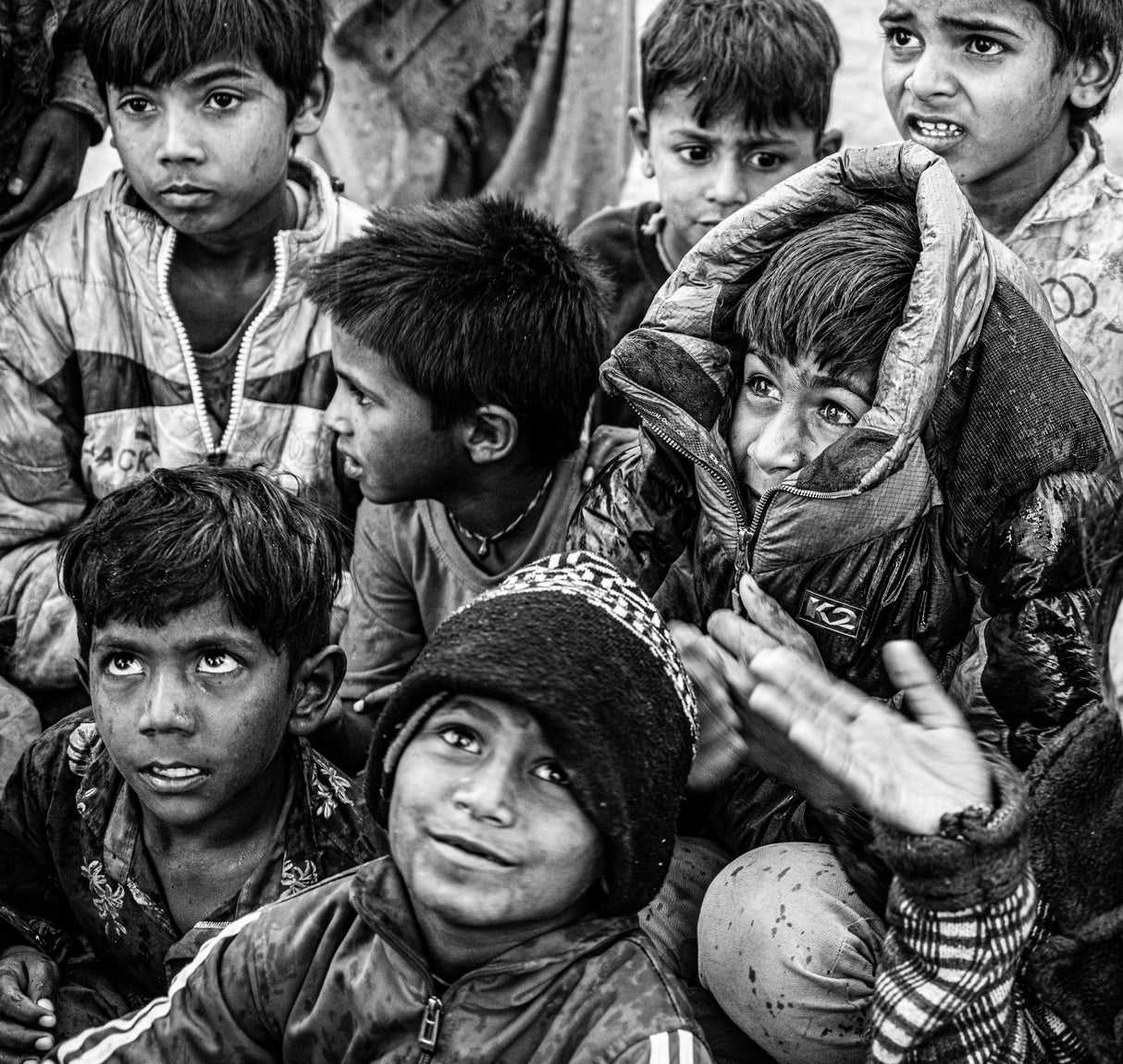 Gypsy camp in Pushkar, India. Poster och Canvastavla