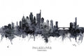 Philadelphia Pennsylvania Skyline Poster och Canvastavla