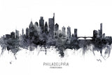 Philadelphia Pennsylvania Skyline Poster och Canvastavla