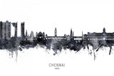 Chennai Skyline India Poster och Canvastavla