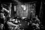 Scene of life of a family in Bangladesh. Poster och Canvastavla