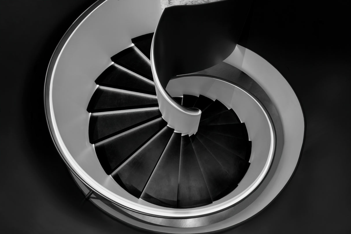 Spiral stairs Poster och Canvastavla