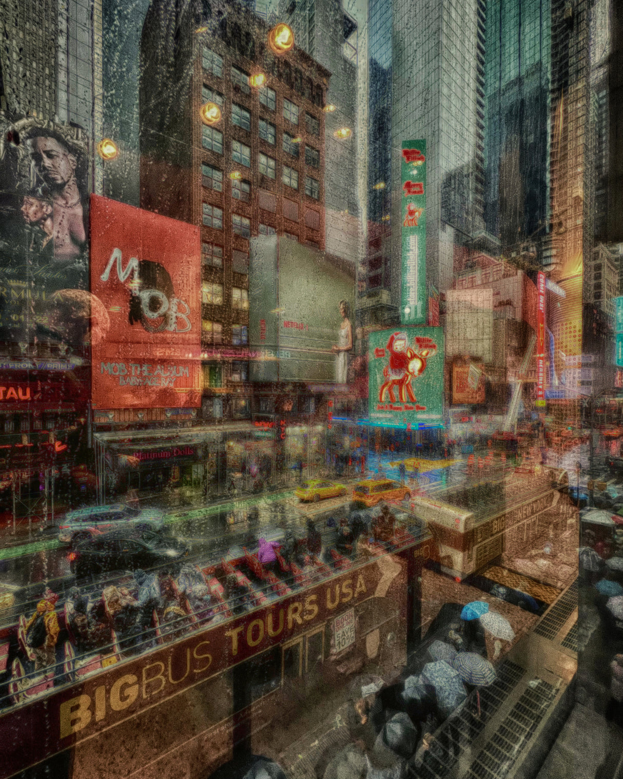 bustling city Poster och Canvastavla