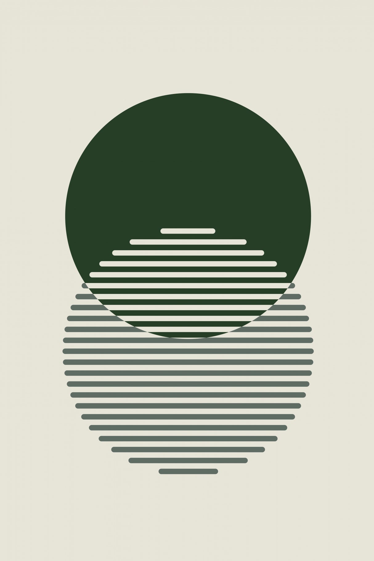 Minimal Abstract Circles Ii Poster och Canvastavla