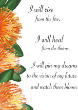 Protea fire Poster och Canvastavla