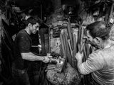 The traditional blacksmithing profession in the city of Mosul Poster och Canvastavla
