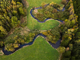 river meanders Poster och Canvastavla