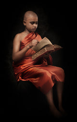 Monk in Reading Poster och Canvastavla
