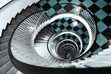 Fast descent over tiles, memories and a few lost kisses Poster och Canvastavla